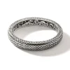 Women John Hardy Bracelets>Carved Chain Hinged Bangle, Sterling Silver