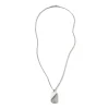 John Hardy Necklaces>Curb Chain Tag Necklace, Sterling Silver