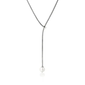 Women John Hardy Necklaces>JH Essential Pearl Lariat Necklace, Sterling Silver, 1.8MM