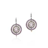 Women John Hardy Earrings>Moon Door Earrings, Silver, Rose Gold, Pavé, Pearl