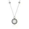 Women John Hardy Necklaces>Moon Door Necklace, Silver, Gold, Pavé, Pearl