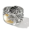 Women John Hardy Bracelets>Naga Bangle, Silver, Gold, Diamonds, Pearl