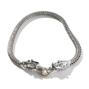 Women John Hardy Necklaces>Naga Necklace, Sterling Silver, Gold, 10.5MM