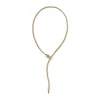 Women John Hardy Necklaces>Naga Y Necklace, Gold, Diamonds, 4.4MM