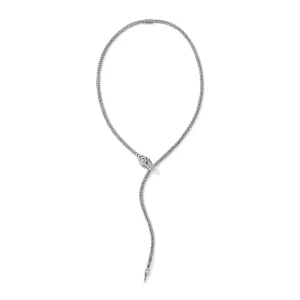 Women John Hardy Necklaces>Naga Y Necklace, Sterling Silver, 4.4MM