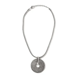 Women John Hardy Necklaces>Rata Chain Pendant Necklace, Sterling Silver