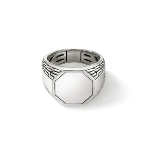 John Hardy Rings>Signet Ring, Sterling Silver