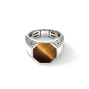 John Hardy Rings>Signet Ring, Sterling Silver