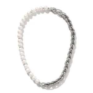 Women John Hardy Necklaces>Surf Necklace, Sterling Silver, Pearls, 10.5MM