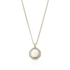 John Hardy Necklaces>Tag Necklace, Gold, Diamonds