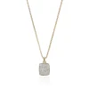 John Hardy Necklaces>Tag Necklace, Gold, Diamonds