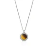 John Hardy Necklaces>Tag Necklace, Silver, Diamonds