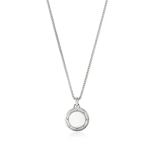 John Hardy Necklaces>Tag Necklace, Sterling Silver