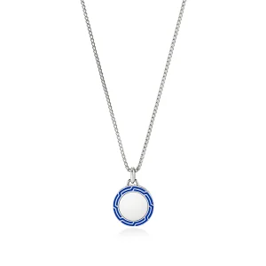 John Hardy Necklaces>Tag Necklace, Sterling Silver, Enamel